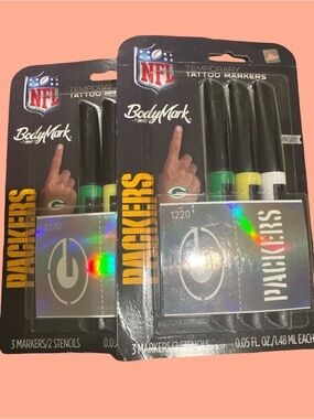 NFL body mark tattoo markers temporary designs support your team